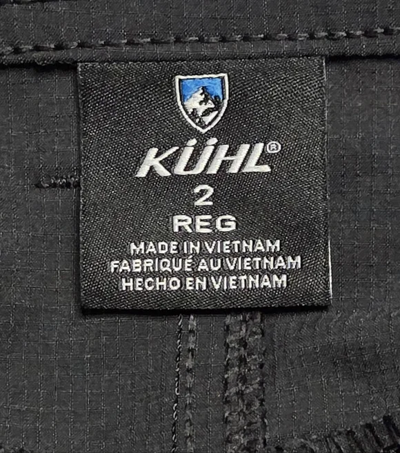 KUHL Horizon Convertible Pants 6297 Black Regular Size 2 - Picture 8 of 9